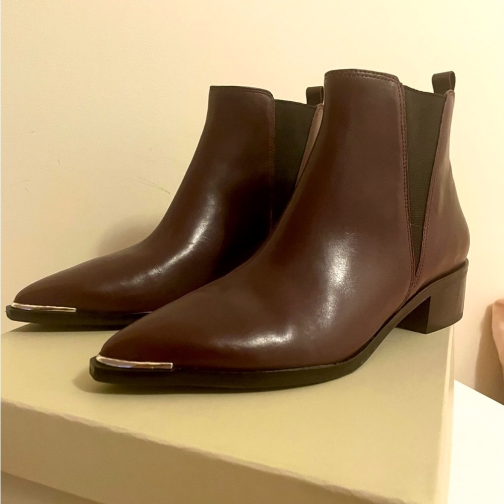 Marc Fisher dark red boots